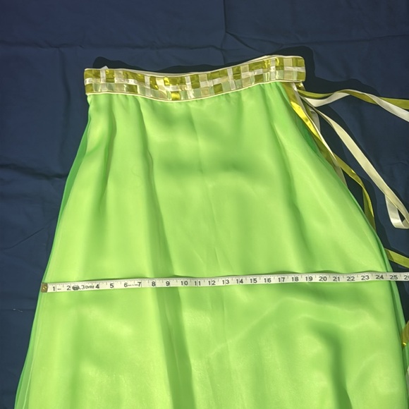 Vintage Lilli Green Chiffon Maxi Skirt - Picture 6 of 17